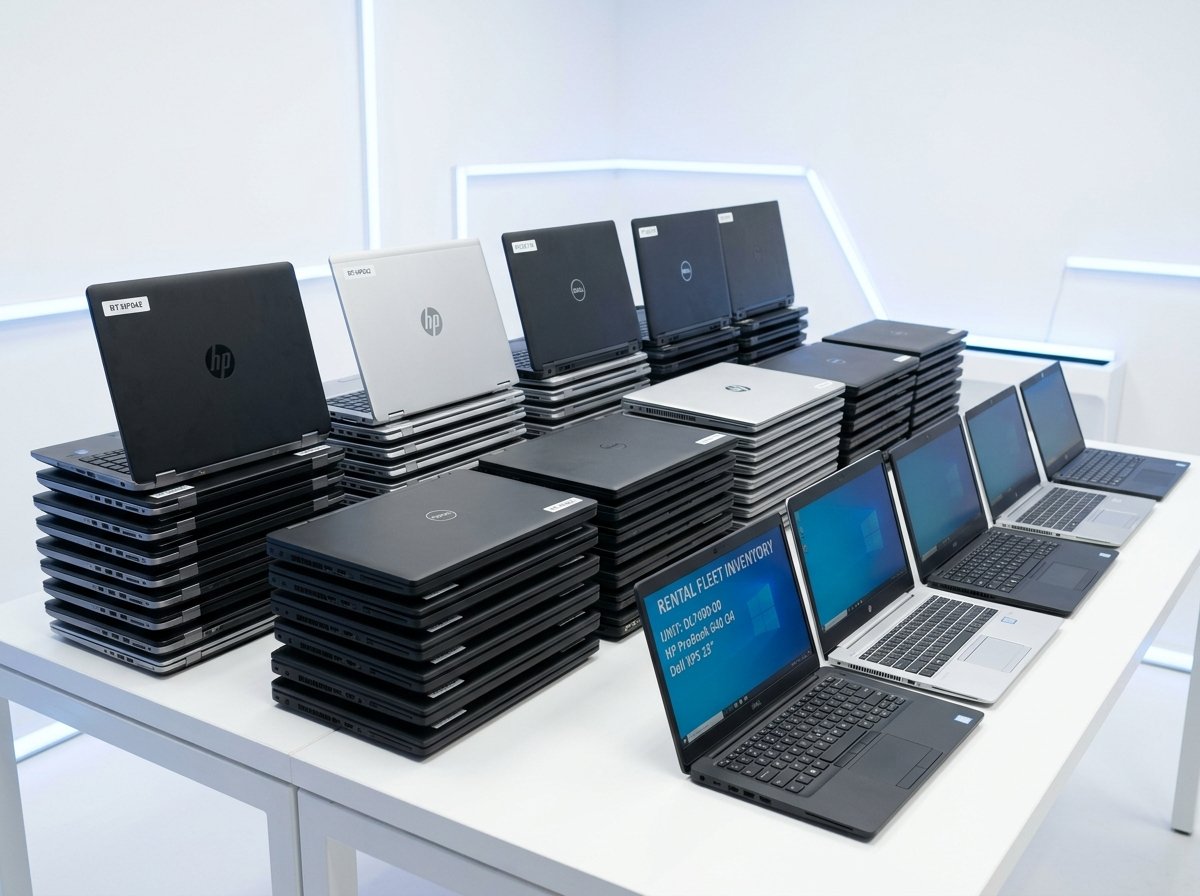 HP and Dell laptops available for rent at TechnoCare Systems Pune